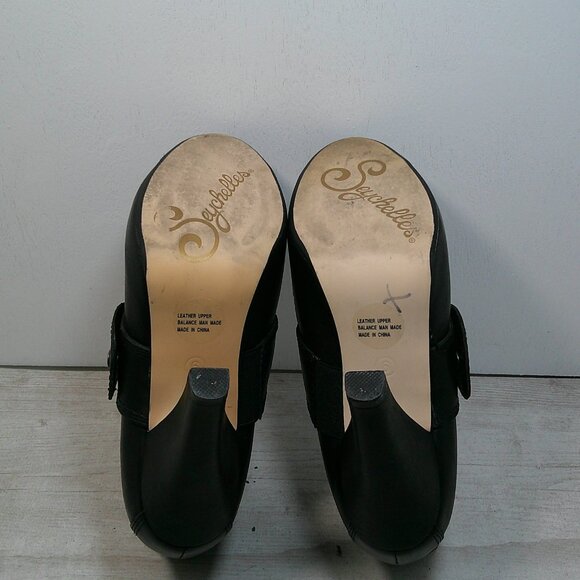 Seychelles Gothic Style Black Leather Heels Size 6 - Picture 4 of 10